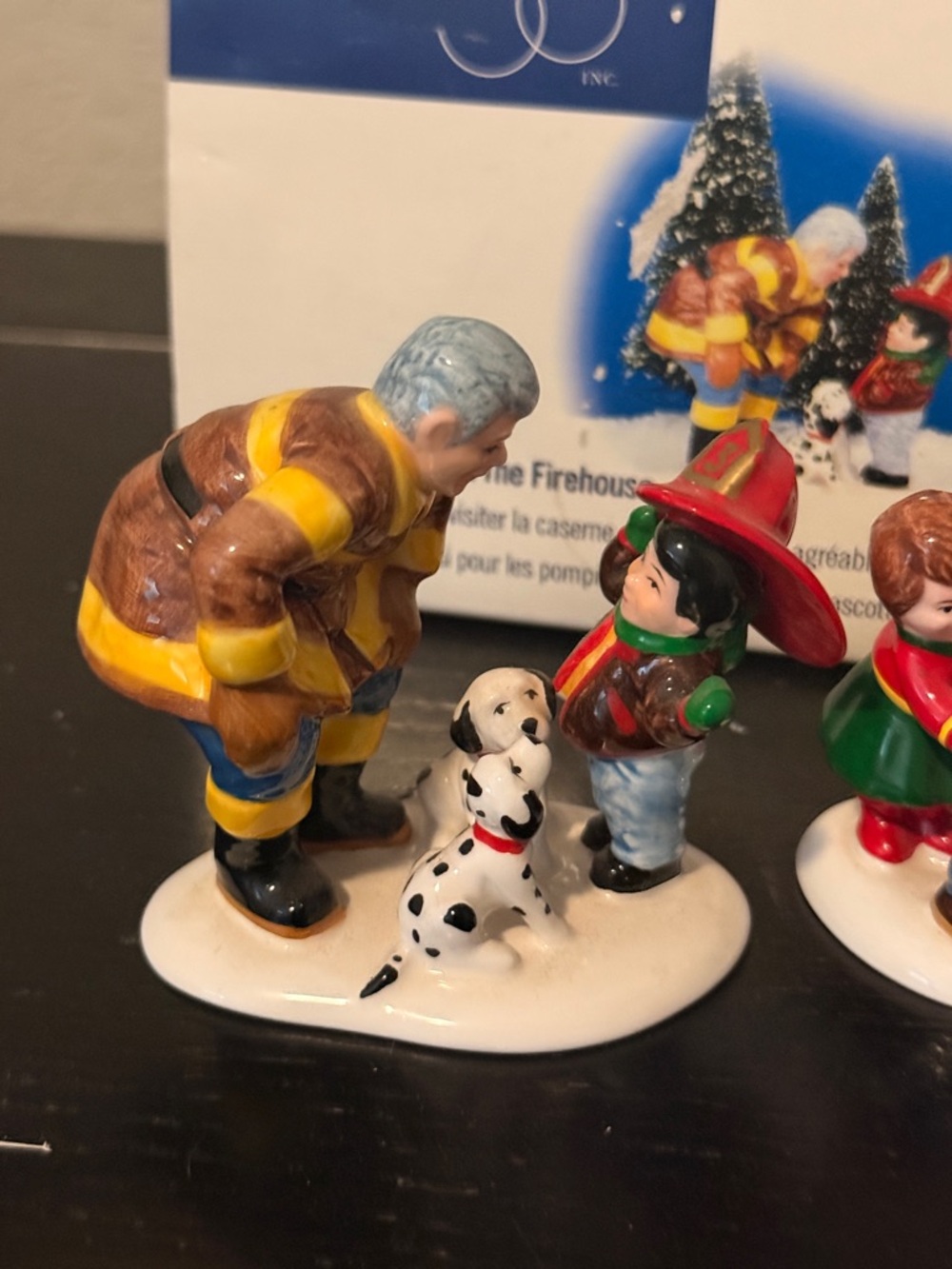 Dept. 56 “Fun at the Firehouse” hand painted porcelain, Original Snow Village - Picture 3 of 8